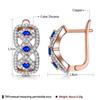 Elegant Drop Earrings For Women Rose Gold Color Bride Wedding Fine Jewelry Luxury Earring Gifts