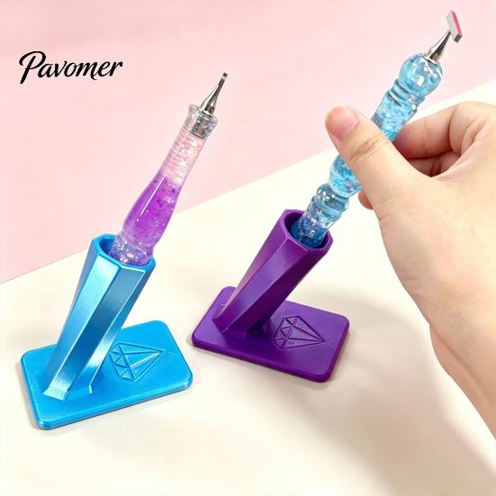 Craft Desk Storage Diamond Painting Pen Holder, 3D Printed Art Stand, Holder Desktop Organizer for Drill Pens, Dotting Tools, Crafting Supplies