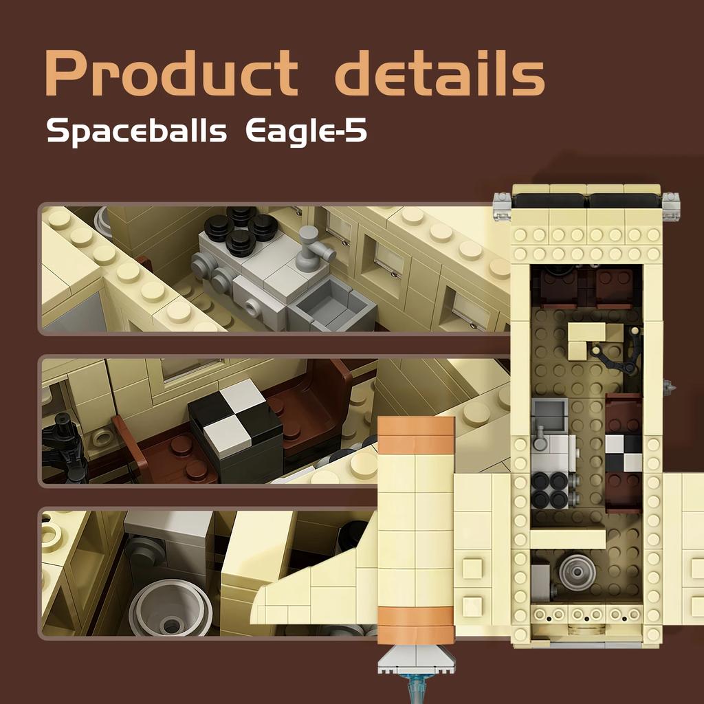 Buildmoc Expert Ideas Spaceballs Eagle Building Blocks Set Touring Car Vehicle Bricks Toys for Children Xmas Gifts