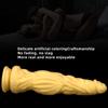 Zlatá silikonová měkká masturbační hůl Sexuální hračky simulační dildo Pussy Erotic Appliances