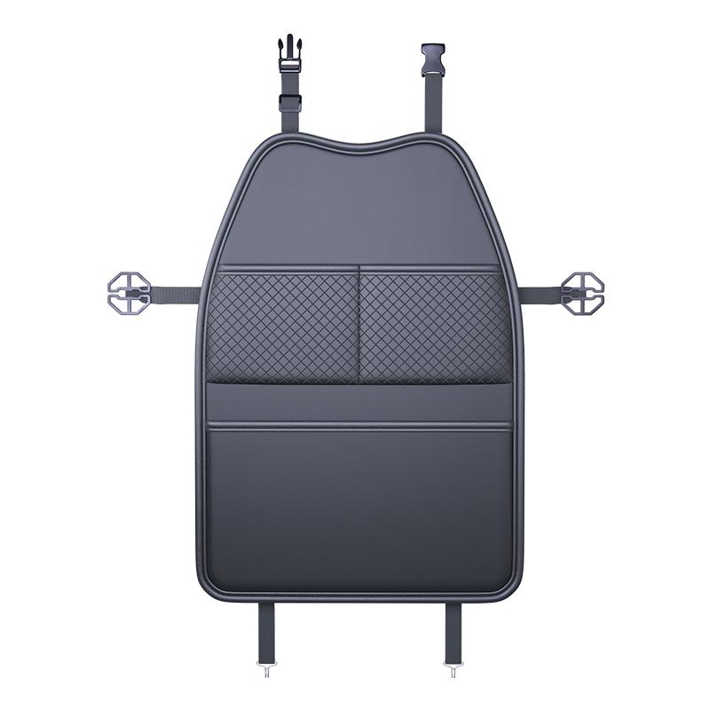 Backseat Car Organizer For Kids- Dual Pockets Or Clear Tablet Window, Waterproof & Scratch-Resistant Seat Back Protector