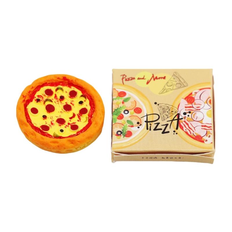 

Miniature Pizza Takeout Box Toy For Doll House Accessories Easy To Carry Educational RolePlay Fun Activity Toy For Kids 1