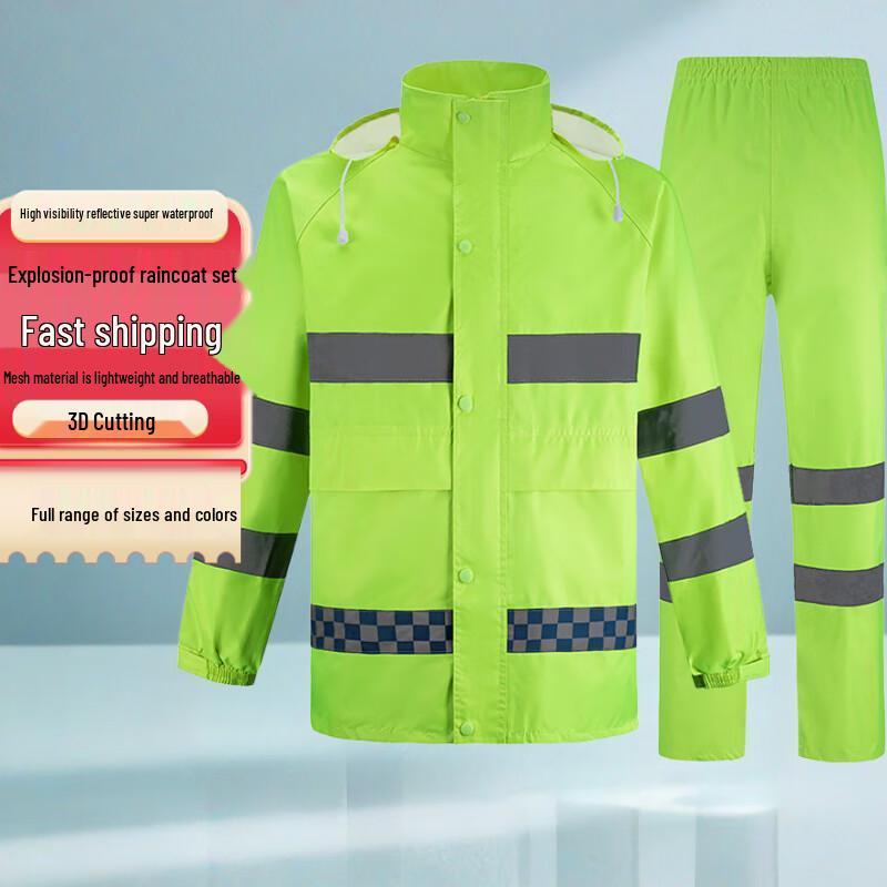 Jinsu Reflective Two-Piece Rain Suit 175