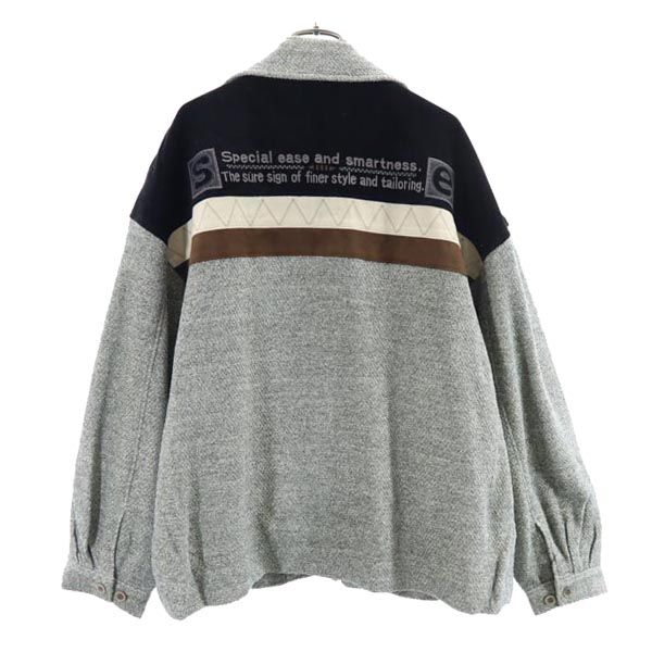 unused santa fe made in Japan Back logo embroidery Jacket 3 Gray Men's Used