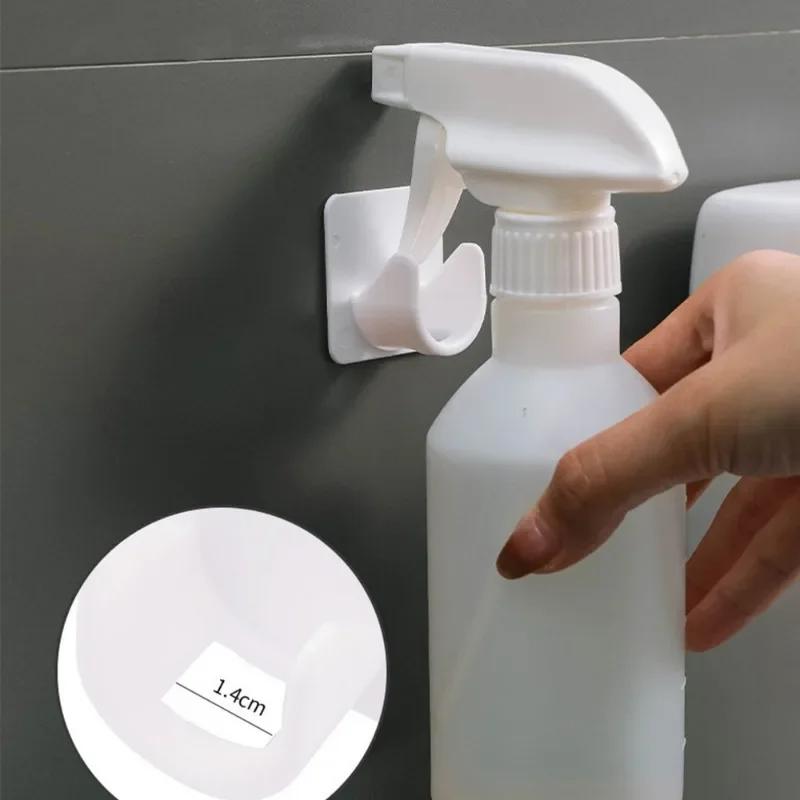 1/16ks Silné držáky závěsných tyčí Háčky Samolepící nástěnné závěsy Pevná spona Závěsný stojan Háček Skříňka Koupelnový háček