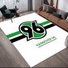 Hannover 96 Flannel Printed Carpet, Home Sofa Decoration for Living Room & Bedroom, Non‑Slip Play Flannel Floor Mat for Game Room
