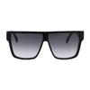 Alexander Mcqueen Irregular Frame Sunglasses Men Sunglasses Black AM0354S001