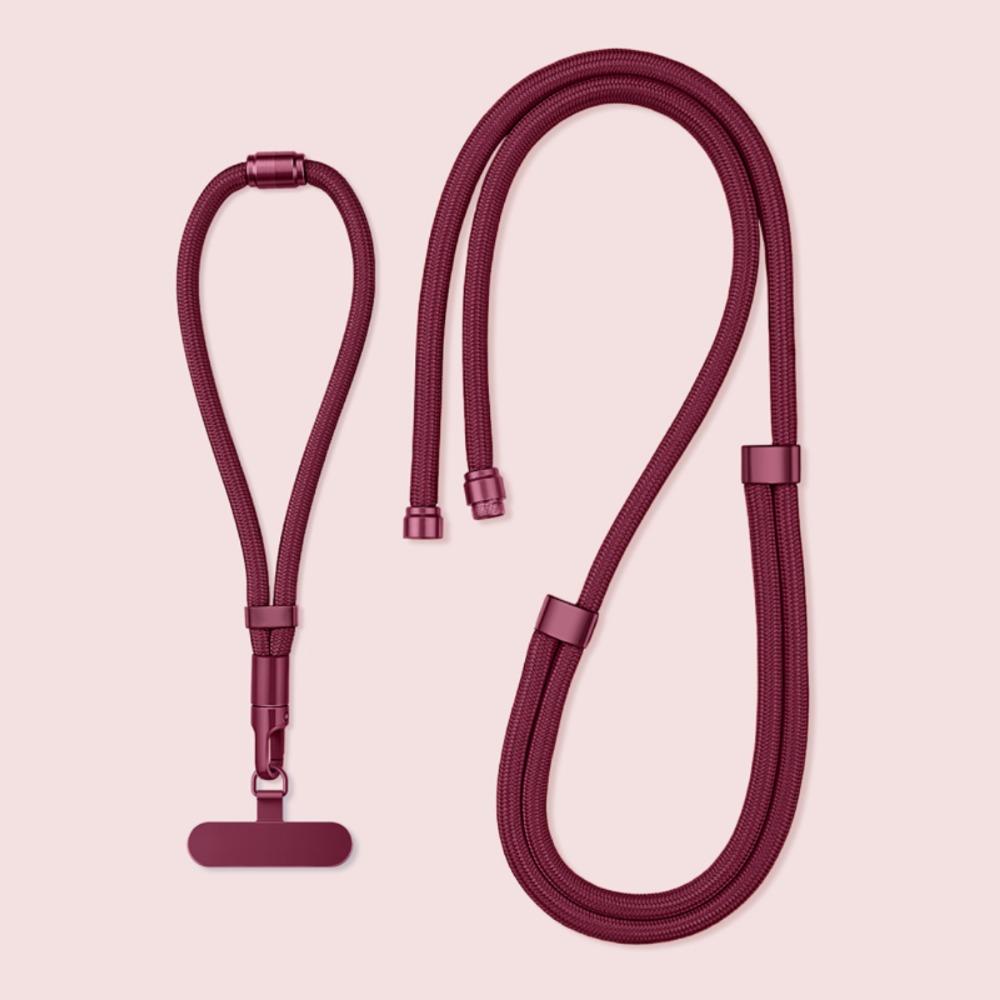 Popruh na telefon k zavěšení na krk a přes tělo s nastavitelnou délkou, 3v1 řetízek na telefon, cestování, outdoor