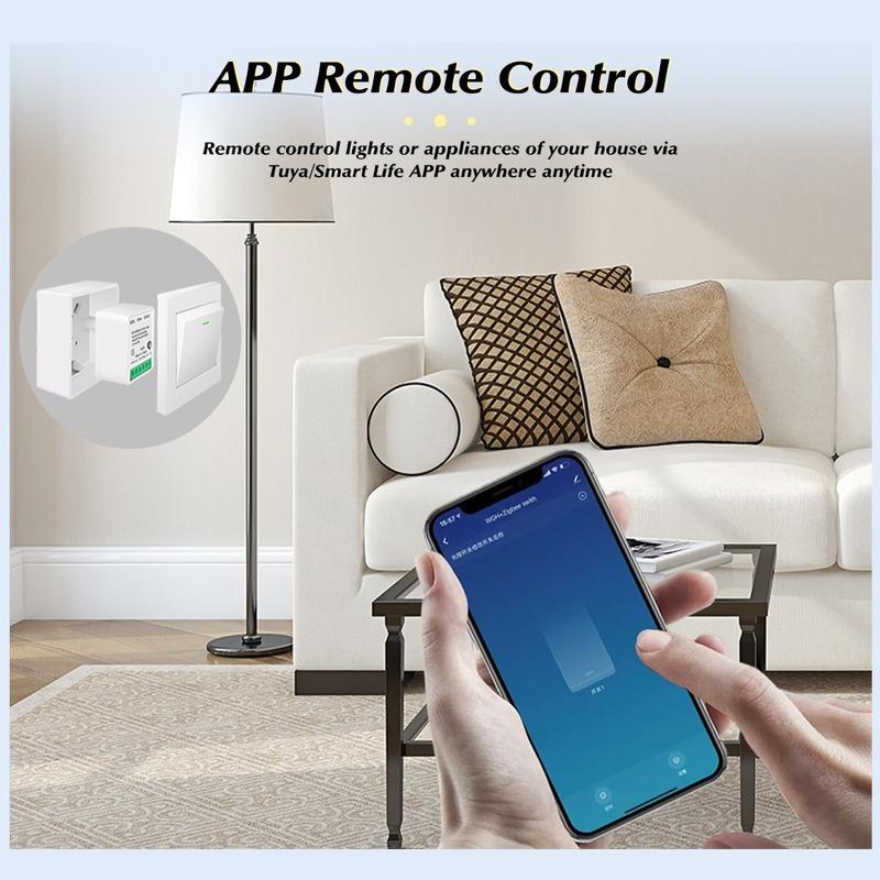 16A Mini Home Automation Modules Wifi Smart Switch Smart Home DIY Light Switches Module 2-way Control Work with Tuya Smart Life Alexa Google Home