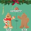 6/11/12PC/Set Christmas Gingerbread Man Decor Xmas Tree Hanging Pendant New Year Party Decor Gift Home Navidad Mini Gingerbread