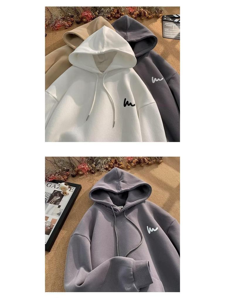 Men's Heavyweight Loose Fit Hoodie - Autumn/Winter 2024 American Style Sweatshirt Jacket, 250g