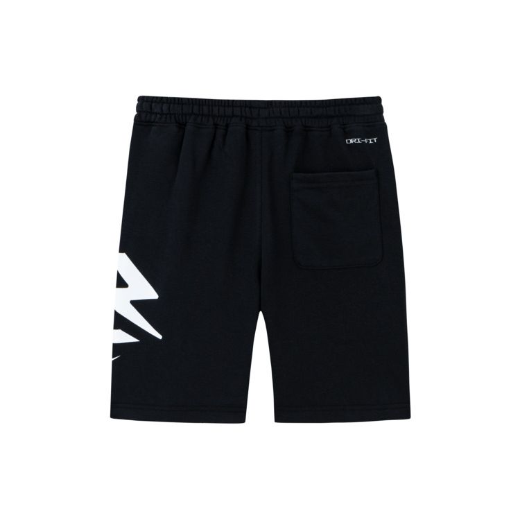 Nike Shorts de Malha Larga com Cordão e Estampa do Logotipo da Série 3Brand Infantil Preto NY2332085GS-001