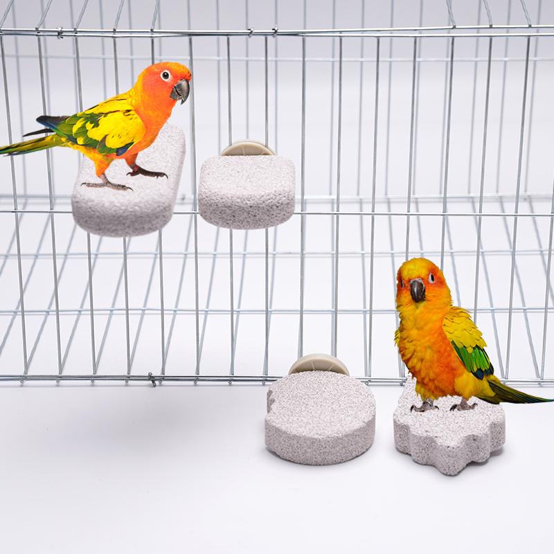 Creative Ice Cream Shaped Parrot Stand Pole Matte Finish Bird Platform with Tooth & Claw Grinding Stick Pet Supplies for Parrots