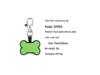 Silicone Bone-Shaped Dog Tag & Military-Style Pendant for Pet Engraving