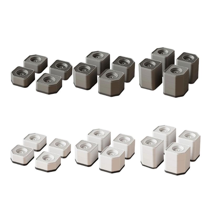 4Pcs Anti Vibration Pads for Washing Machine Washer Dryer Moving Walking Vibration Transfer Stabilizer Support Feet Mat