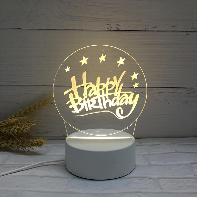 Acrylic 3D Night Light - Custom Table Lamp with Logo, Ideal for Events & Christmas Gifts