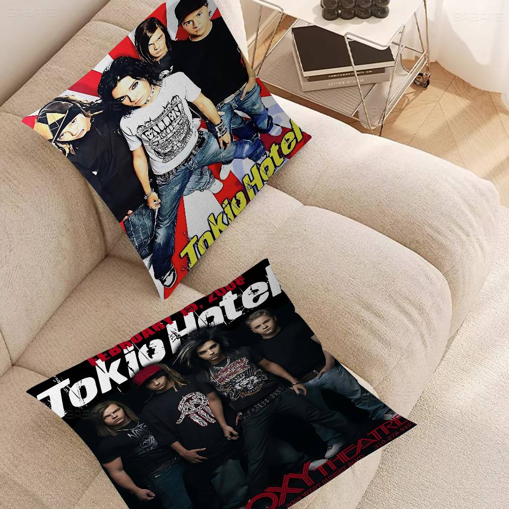 Bill Kaulitz Tom Tokio Hotel Classic Lucky Dragon Pillow Cover Sofa Cushion Cover Home Room Decoration Children Gift