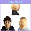 Halloween Latex Funny Face Mask With Double Chin Shell Design For Costume Parties