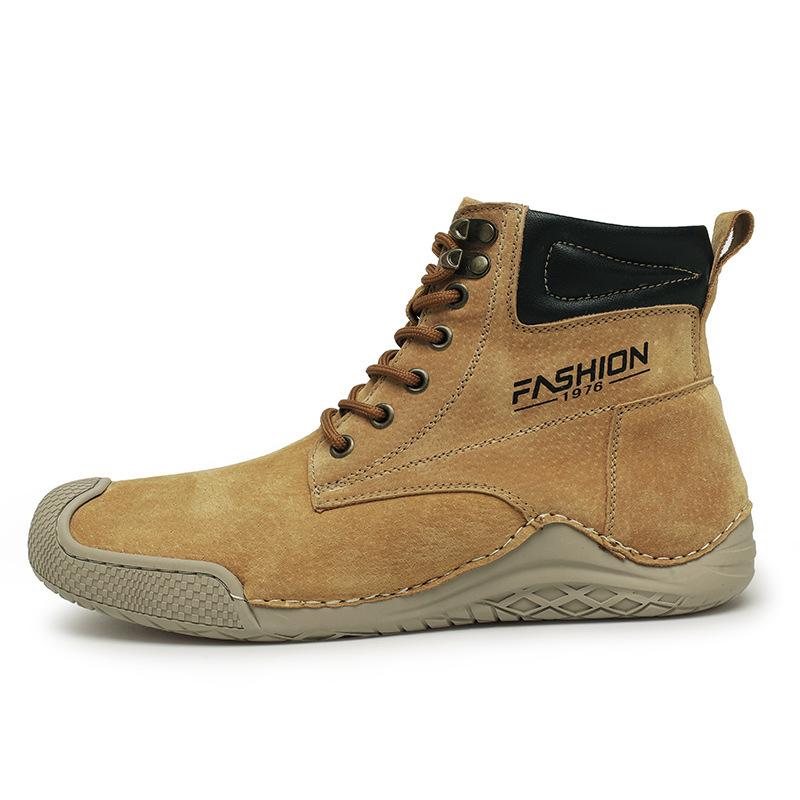 Herbst- und Wintermode Übergröße Herrenschuhe neue Samt warme High-Top Freizeitschuhe