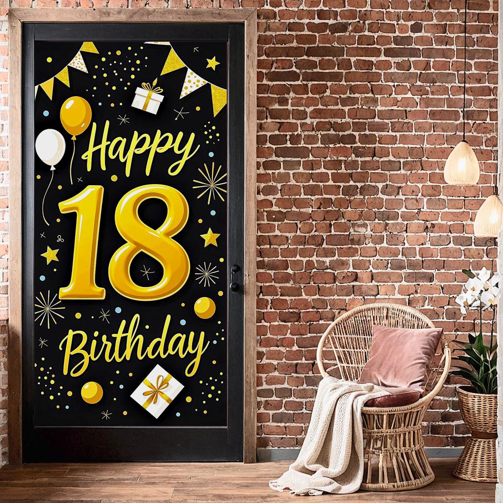Easy Setup Celebration Banner Happy 18 Birthday Banner Birthday Milestone Banner For Event Decoration Party Decor Birthday