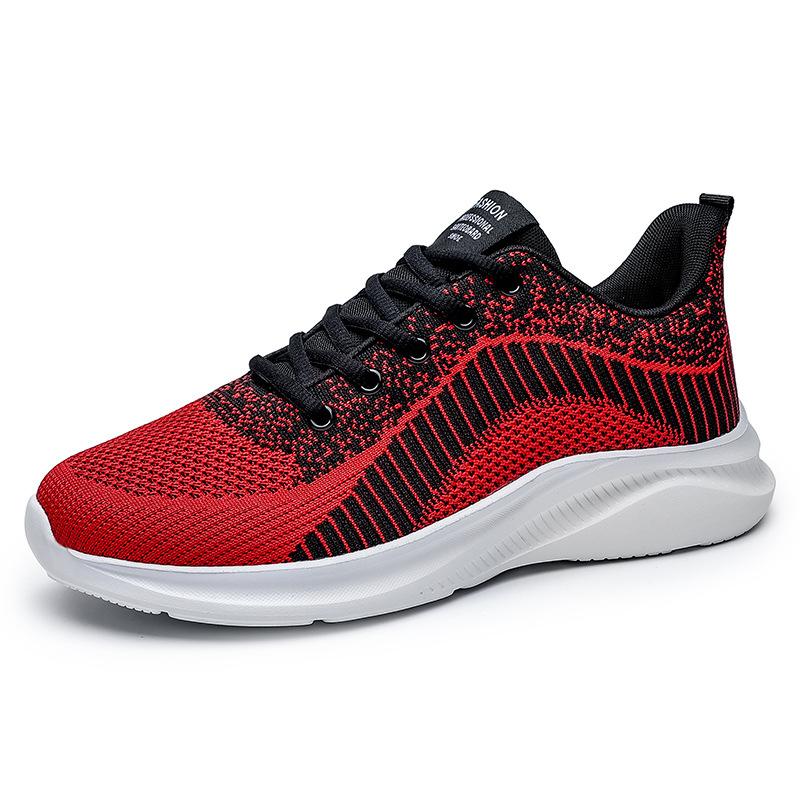 Spring new dad shoes breathable fly-woven popcorn men's shoes ins super hot running casual sneakers