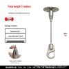 Steel Wire Rope Lifting Hanger: Alloy Hook Safety Adjustable Clip for Luminaire Fixing and Picture Hanging