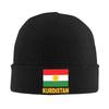 Kurdistan Flagge Mützen Bonnets Unisex Erwachsene Y2K Cool Outdoor Sport Mützen Herbst Grafik Elastische Kappen