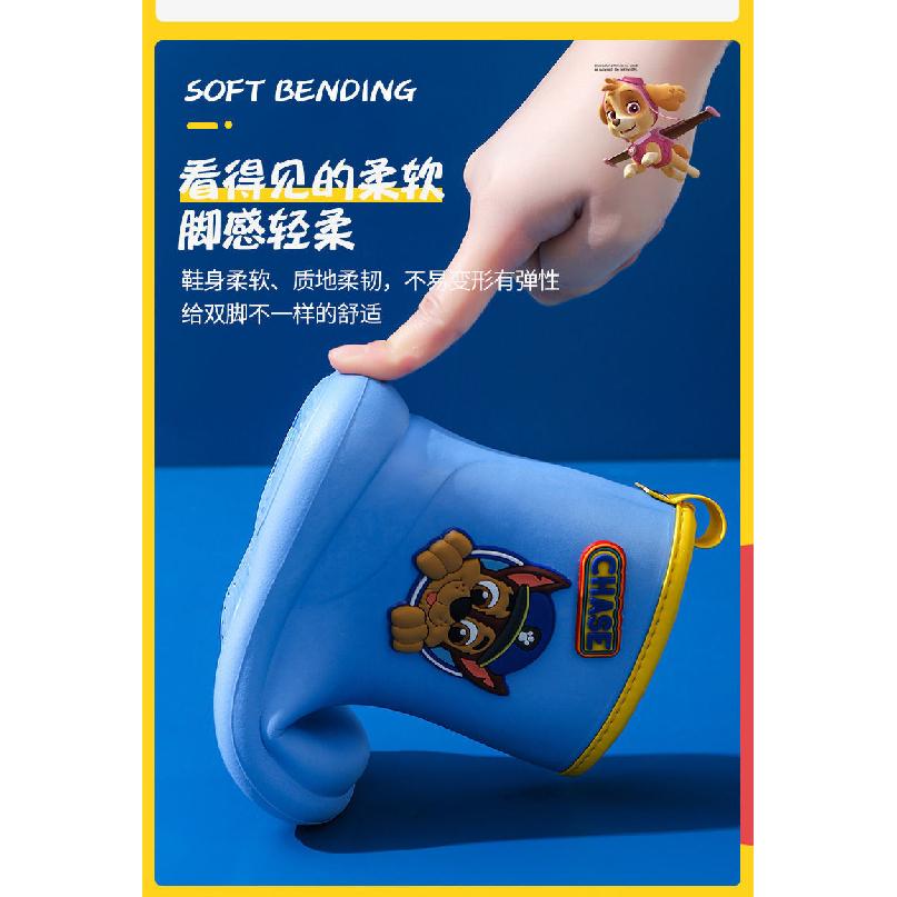 Paw Patrol Baby Rain Boots Children's Non-Slip Rain Boots Boys Cute Toddler Girls Waterproof Shoes Kids Rubber Shoes