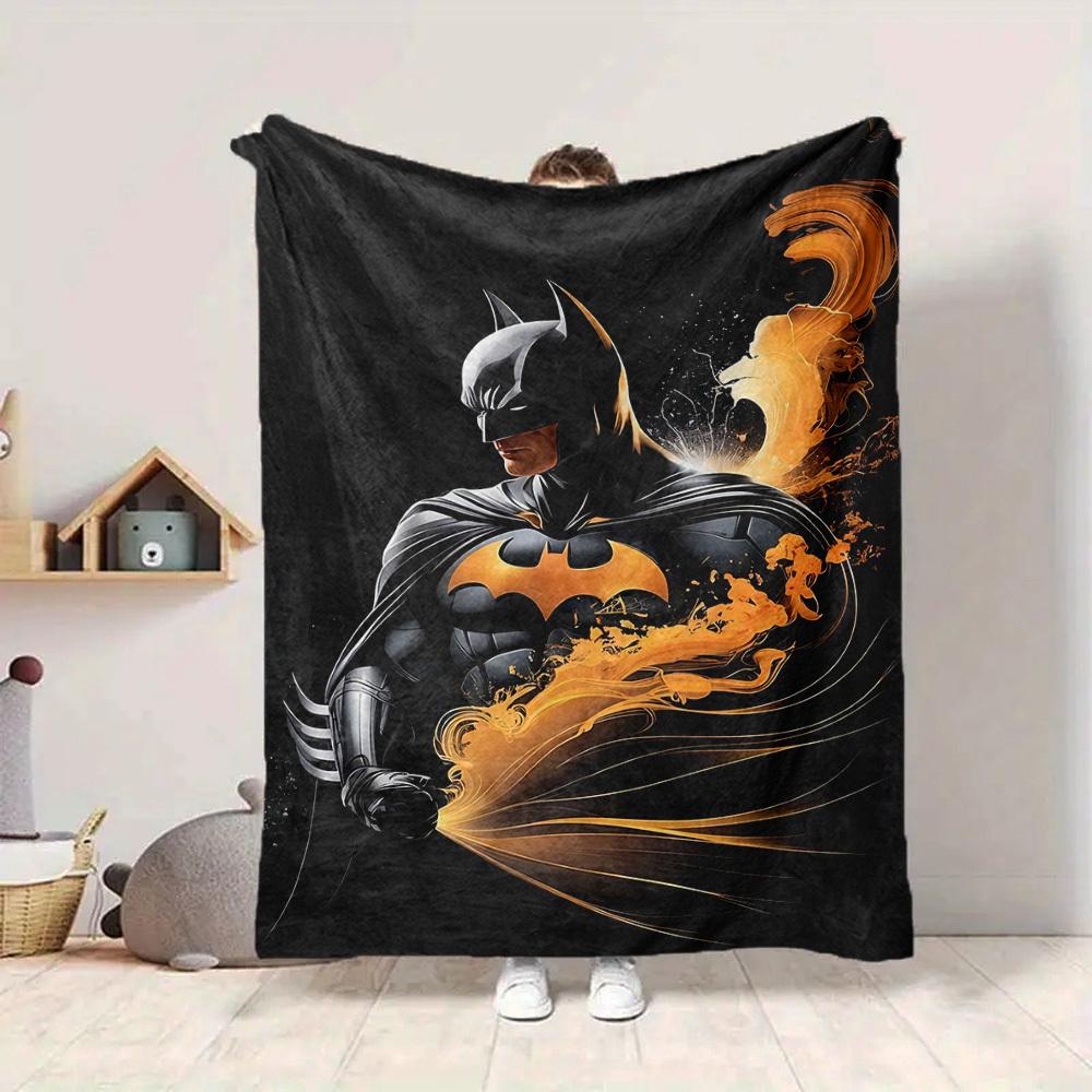 1 stuks Batman, Superhelden Deken Lichtgewicht Flanellen Plaid Voor Bank, Bed, Reizen, Kamperen, Woonkamer, Kantoor, Bank, Stoel, En Bed