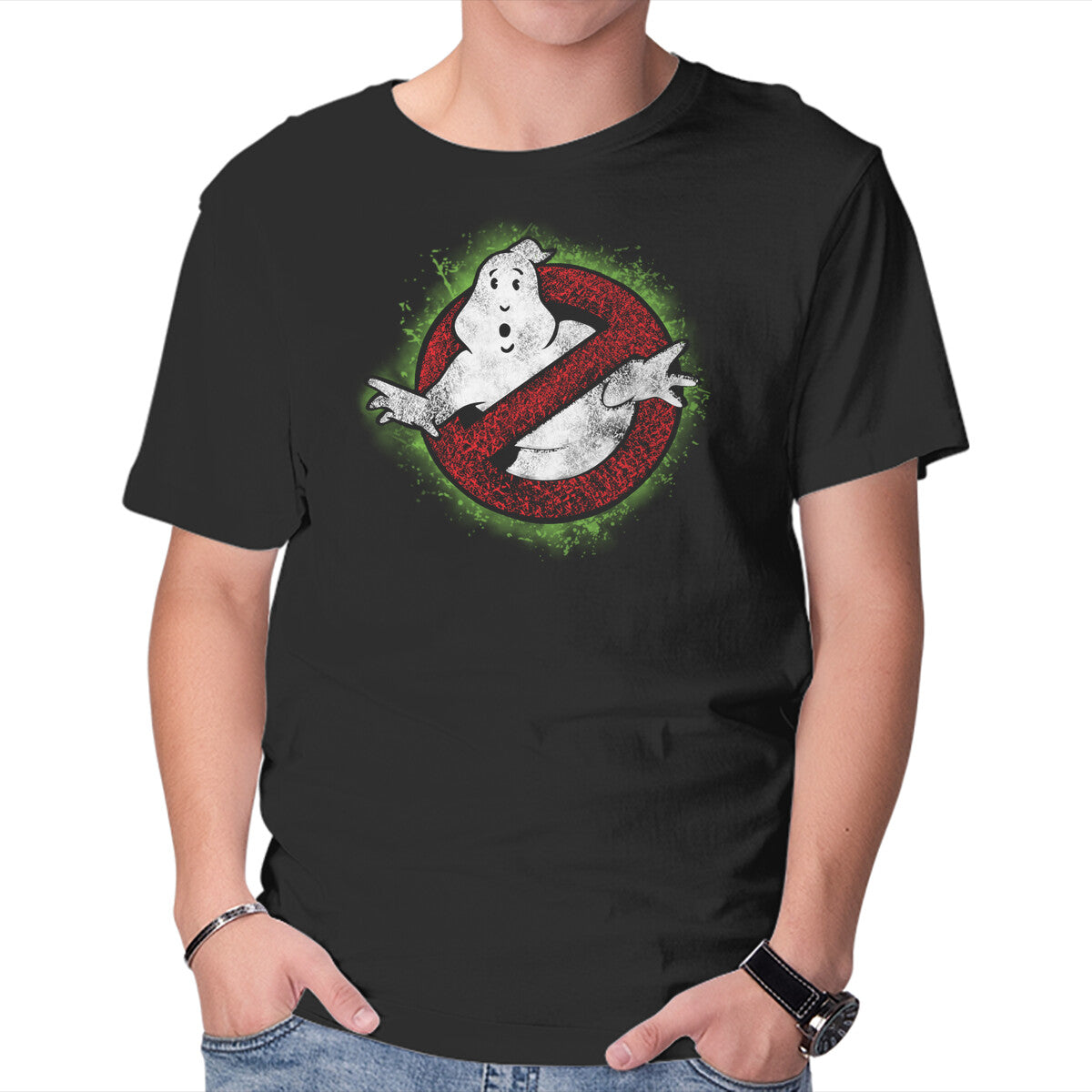 Unisex Crew Neck T-Shirt Afraid Of No Ghost Graphic Short Sleeve Casual Tee XXL
