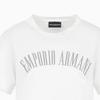 Emporio Armani Logo Letter Print Round Neck Short Sleeve T-Shirt Women t-shirts White 3D2T7S-2JIDZ-10100
