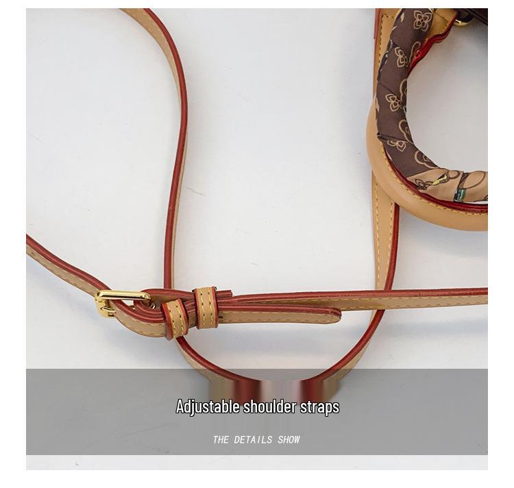 Vintage Print Cross-Border Women's Shoulder Tote - 2025 Niche Design for Middle-Aged Moms