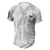 Men's Short Sleeve Graphic And Embroidered Fashion T-Shirt Spring And Summer Short Sleeve Printed