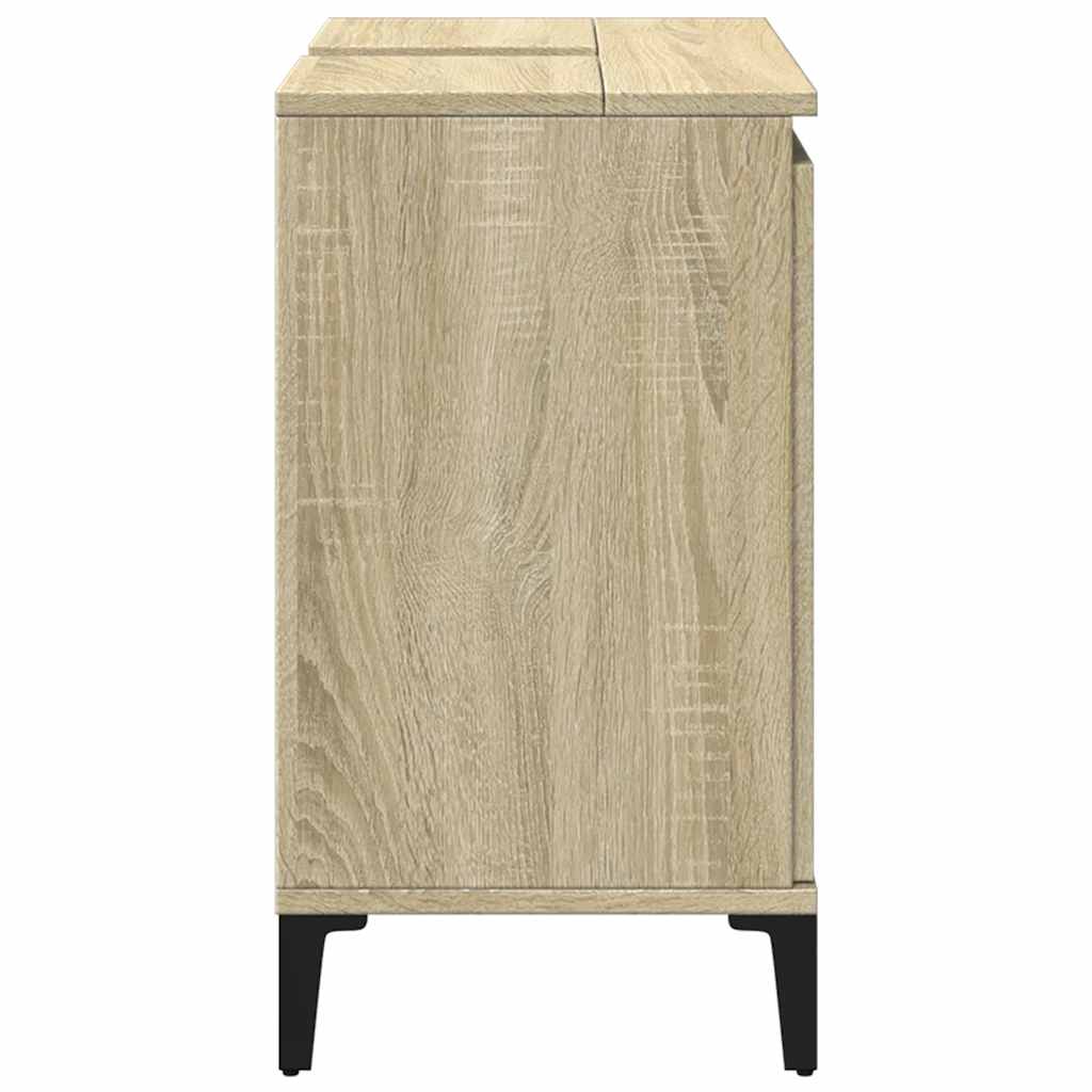Washbasin Cabinet in Sonoma Oak 58 x 33 x 60 cm Particleboard