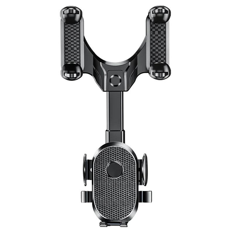 360 Rotating Car Phone Holder Rearview Mirror Mount Car Phone Bracket Navigation GPS Stand Foldable Mobile Cell Support in Car