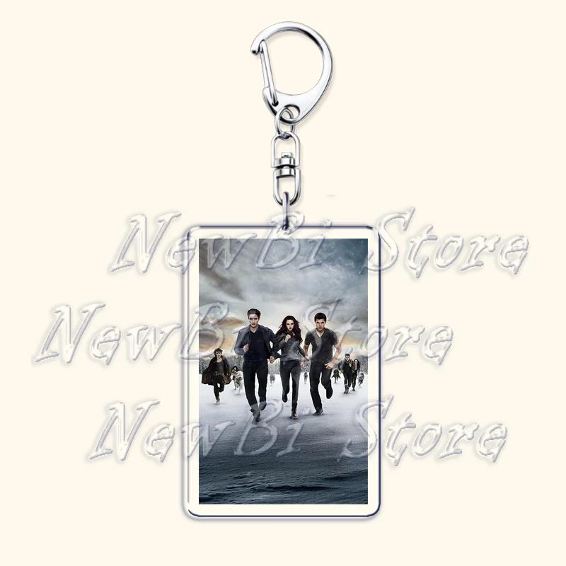 Movie Twilight Vampire Keychain for Accessories Bag Pendant Bella Swan Edward Cullen Eclipse Key Chain Keyring Jewelry Fans Gift