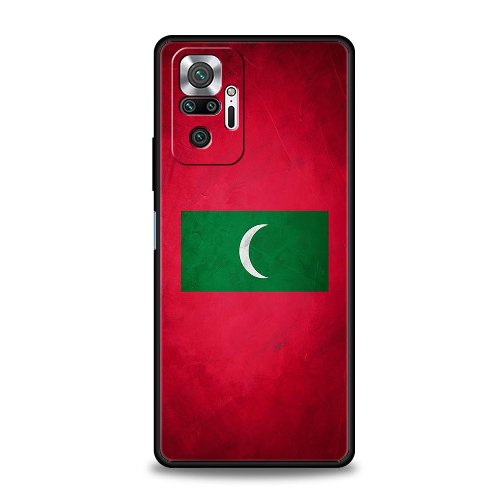 Maldives Passport Phone Case For Xiaomi Redmi Note 14 5G 13 12 10 11 Pro Plus 4G 14C 13C 12C 10C 9C Soft TPU Cover