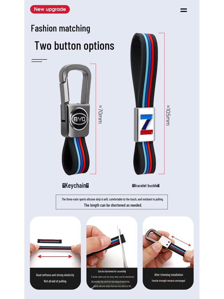 High-End Aluminum Alloy Key Cover for BYD Han EV, Qin, Song Pro, and Han DM