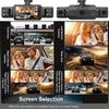 Cámara de salpicadero para coches 4 canales Caja negra WiFi Cámara de conducción FHD 1080P Visión nocturna Grabación en bucle Accesorios para coche