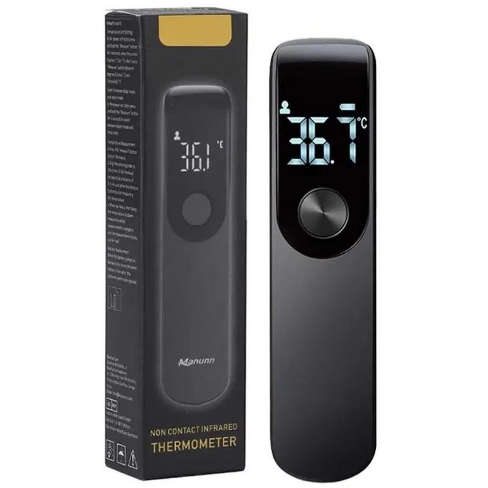 

1PC Mini Forehead Thermometer Handheld Non-Contact Infrared Electronic Thermometer Chinese, English and Japanese Baby Thermometer чорний