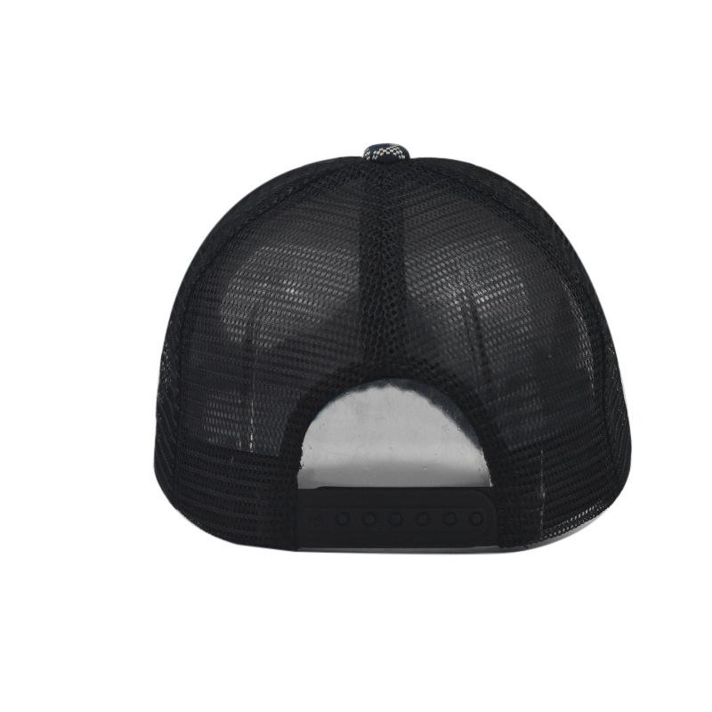 Sommer Mesh Baseball Caps Männer Frauen Plaid Brief Baseball Hüte Casual Mesh Sonnenhüte Atmungsaktive Einstellbare Snapback Hut