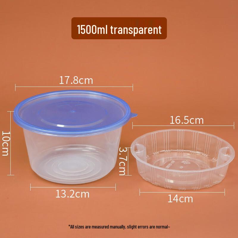 

Disposable Round Double-Layer Meal Prep Containers