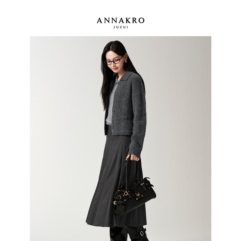 JOJO & ANNACO Women's Relaxed Lapel Knit Cardigan