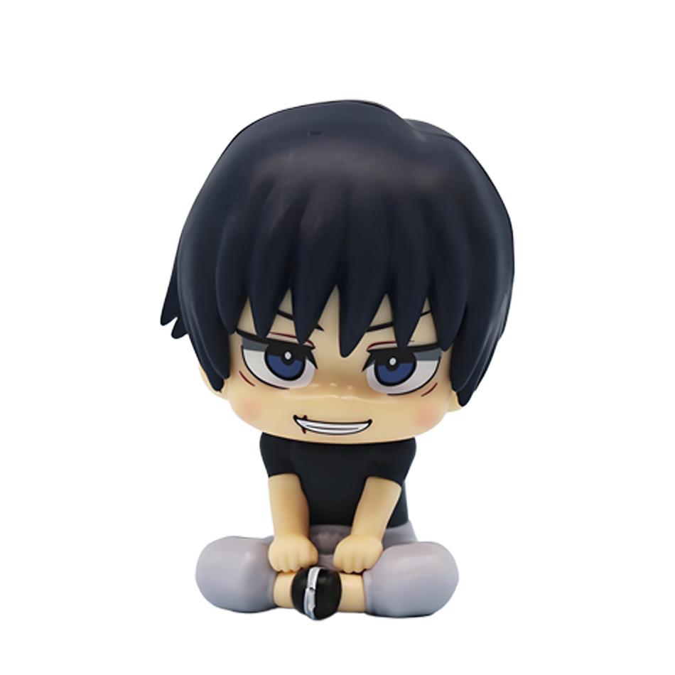 10cm Anime Jujutsu Kaisen Figure Itadori Yuji Gojo Satori Fushiguro Megumi Kugisaki Kawaii Toy Car Decoration PVC Model Gift