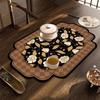 Diatomaceous Earth Kitchen Drain Mat, Custom-Shaped Insulated, Absorbent, Quick-Drying Placemat, Thickened, Wear-Resistant Bowl and Plate Mat