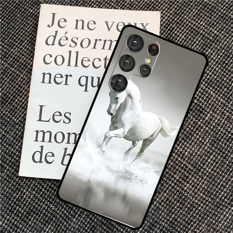 Running Horses Animal Case For Samsung Galaxy S25 Ultra S21 S22 S23 S24 Ultra S9 S10 S20 Plus S25 FE Back Cover