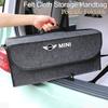 Car Storage Box Auto Trunk Foldable Soft Felt Organizer Bag For MINI JCW Cabrio Cooper Countryman Aceman Clubman Coupe Hub Cap