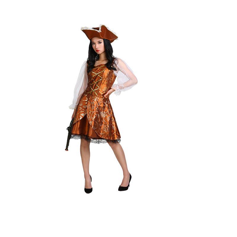 Women s Pirate Captain Role-Playing Costume Set One Size
