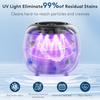UV Ultrasonic Retainer Cleaner Machine with Digital Timer 48kHz Dental Cleaning Pod for Night Guards Mouth Guards Aligner Braces Toothbrush Jewelry