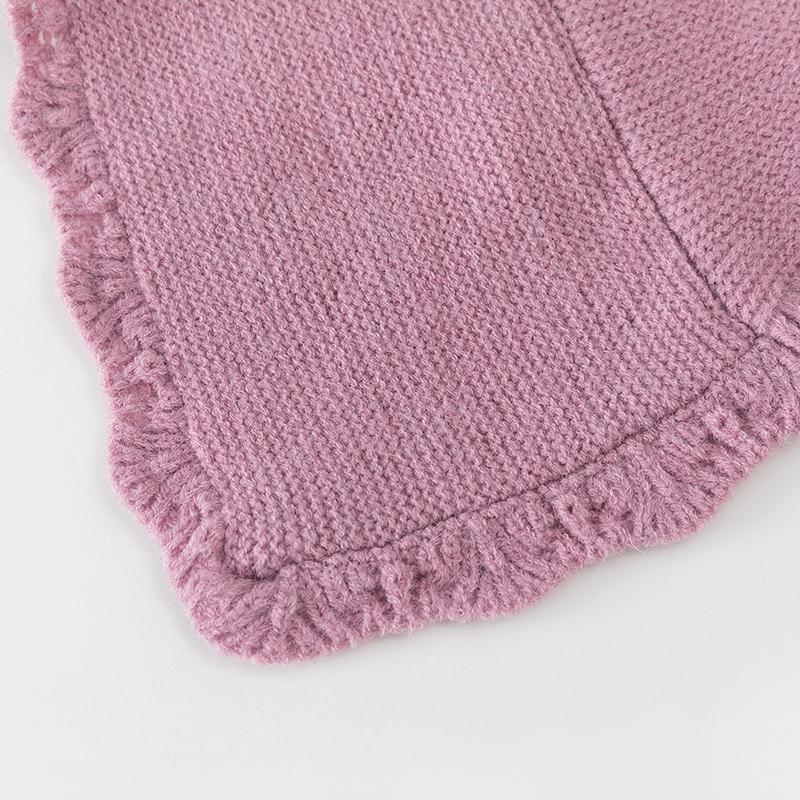 Woman Knitted Ring Scarf Detachable Collar Winter Warm Turtleneck Neck Cover Korean Triangle Scarf Solid Color Muffler 29*26Cm